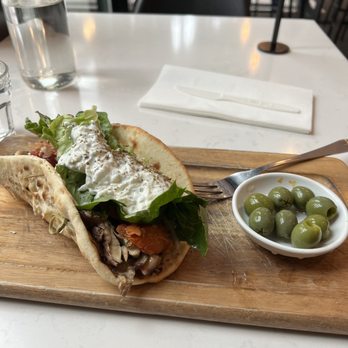 Mr West Coffee - Spiced Chicken Shawarma sandwich - Wine Bars Near Me - Seattle, Washington Mr West Coffee - Spiced Chicken Shawarma sandwich - Wine Bars Near Me - Seattle, Washington