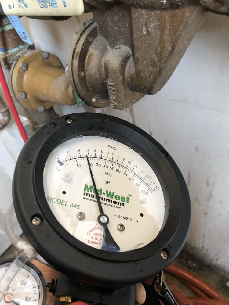 Slide of Brent's Backflow Testing Service