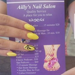 Ailly's Nail Salon - Came out pretty!!