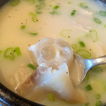 Haejang - Rich Ox Bone Soup. Large pieces of silky soft collagen - Korean Near Me - New York, New York