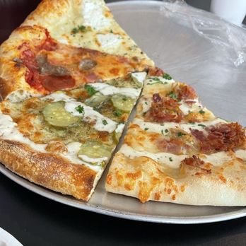 Slice Oakleaf - By the slice; chicken bacon ranch, dill pickle ranch, meat lovers and white - Pizza Near Me - Jacksonville, Florida Slice Oakleaf - By the slice; chicken bacon ranch, dill pickle ranch, meat lovers and white - Pizza Near Me - Jacksonville, Florida