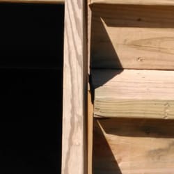 Schutmaat Park - How much did they pay for this shoddy workmanship? The steps are already separating from the sides.
