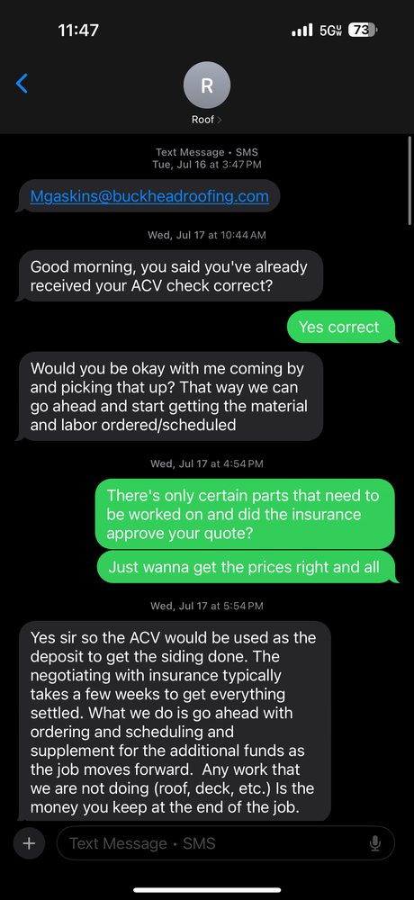 Slide of Buckhead Roofing