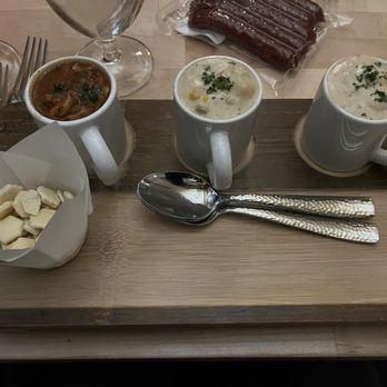 Alaska Chopped & Chowdered - The chowder flight - a great choice - Soup Near Me - Anchorage, Alaska Alaska Chopped & Chowdered - The chowder flight - a great choice - Soup Near Me - Anchorage, Alaska