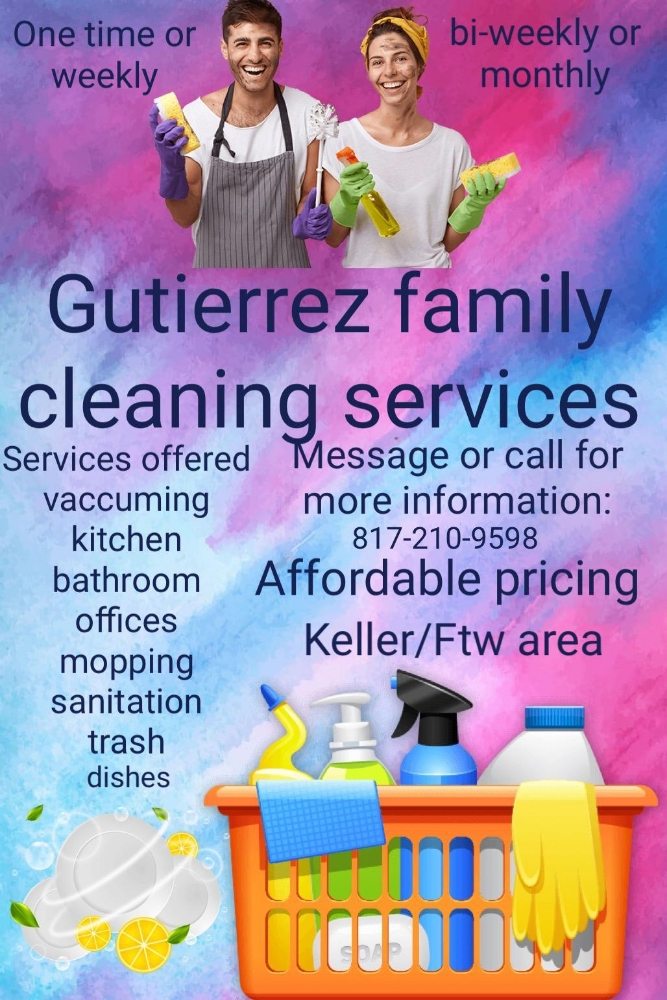 GUTIERREZ FAMILY CLEANING Keller, Texas Home Cleaning Phone