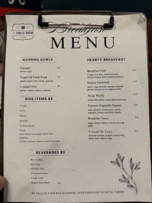 Menu photo 1 The Public House Atlanta, GA Menu photo 1 The Public House Atlanta, GA
