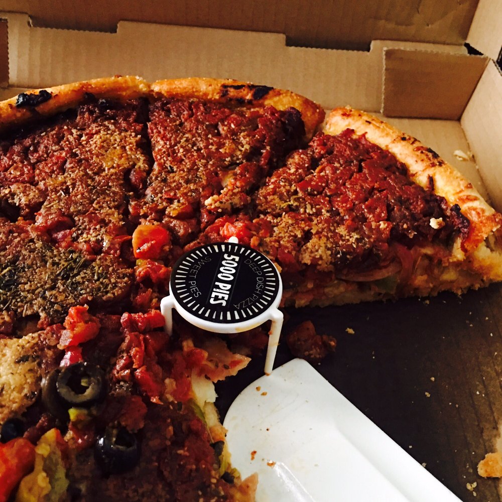 5000 Pies - Loaded deep dish. Chef Mike and the team have a winner! - Pizza Near Me - Long Beach, California