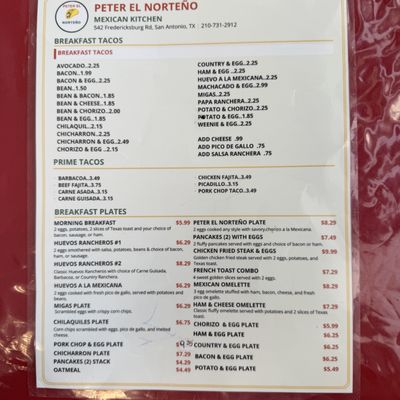 Menu photo 1 Peter El Norteno San Antonio, TX Menu photo 1 Peter El Norteno San Antonio, TX