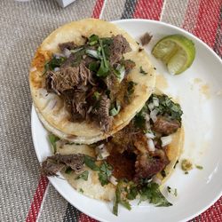 La Patrona - Lengua and tripas taco