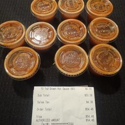 Ordered green salsa always get red