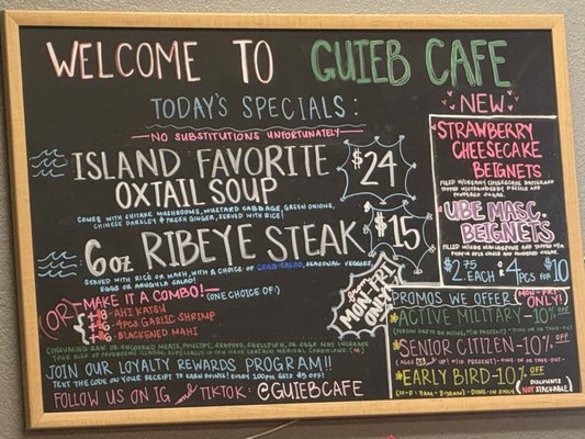 Menu photo 4 Guieb Cafe Las Vegas, NV