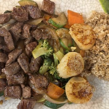 Yamato - Steak and Scallops with fried rice - Japanese Near Me - Houston, Texas