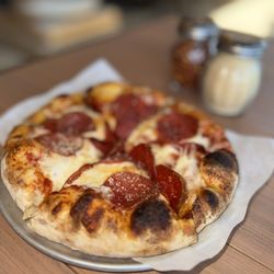Boring Rose Brewing - Person pepperoni pizza