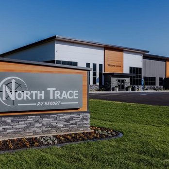 North Trace Rv Resort - Front entrance and welcome center - RV Parks Near Me - Syracuse, Indiana North Trace Rv Resort - Front entrance and welcome center - RV Parks Near Me - Syracuse, Indiana