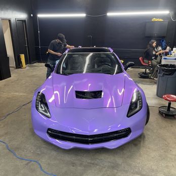 Impeccable Motorsports - Progress photo sent by Impeccable. So stoked!! - Vehicle Wraps Near Me - Hawthorne, California