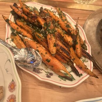 Supperland - Roasted carrots on top of goat cheese - Southern Near Me - Charlotte, North Carolina