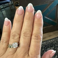 Paradise Nails & Spa - French tip with sparkle