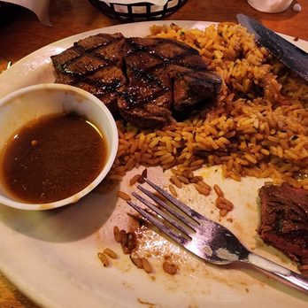 Texas Roadhouse - The MRS had the Filet Medallions - we may have eaten some of the entree before we took the pictures - OOPS - Steakhouses Near Me - Modesto, California