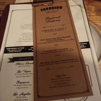 Yardbird Table & Bar - Late night dinner 9:30pm! - Southern Near Me - Miami Beach, Florida Yardbird Table & Bar - Late night dinner 9:30pm! - Southern Near Me - Miami Beach, Florida