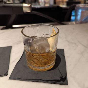 DOMU - Dr. Phillips - The old fashioned - 12 dollars.   Wasn't sure if they gave me a smaller portion, but it was still good and strong! - Ramen Near Me - Orlando, Florida