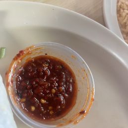 Red chili salsa mild Red chili salsa mild