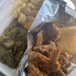 Fried Chicken. Green Beans. Mac and Cheese. Cornbread. Fried Chicken. Green Beans. Mac and Cheese. Cornbread.