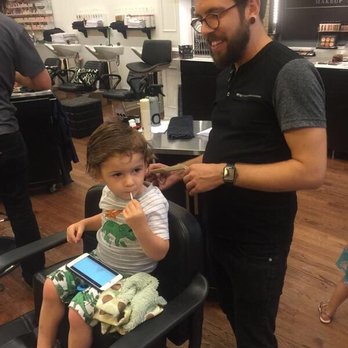Ingmar James Salon - Crawford's first haircut! William was a rockstar! Other stylists were so friendly and accommodating! - Hair Salons Near Me - Chicago, Illinois Ingmar James Salon - Crawford's first haircut! William was a rockstar! Other stylists were so friendly and accommodating! - Hair Salons Near Me - Chicago, Illinois