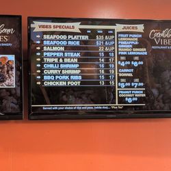 Caribbean Vibes - Menu