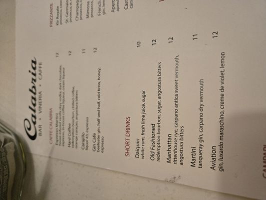 Menu photo 7 Caffè Calabria San Diego, CA