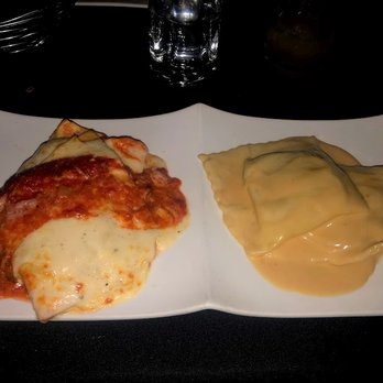 Alfio's Buon Cibo - Ravioli Duo: Angus and Five Cheese Ravioli (left) & Short Rib Ravioli (right) - Italian Near Me - Cincinnati, Ohio