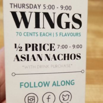The Union Street - a hand holding a ticket for wings - Burgers Near Me - Berwick, Nova Scotia The Union Street - a hand holding a ticket for wings - Burgers Near Me - Berwick, Nova Scotia