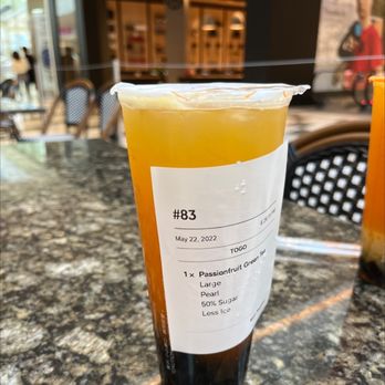 CoCo Bubble Tea - Passionfruit Green Tea Large - Bubble Tea Near Me - Santa Clara, California