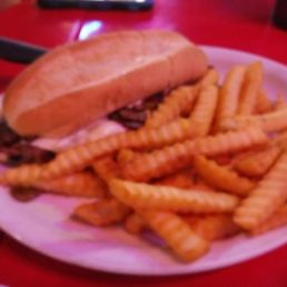 a sandwich and french fries