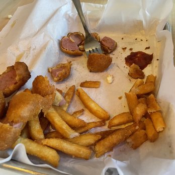Backyard Burger Company - Kids mini corn dogs - Burgers Near Me - West Linn, Oregon Backyard Burger Company - Kids mini corn dogs - Burgers Near Me - West Linn, Oregon