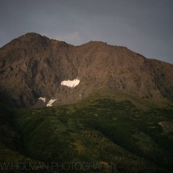 Bold Airstrip Campground - Bold peak from camp