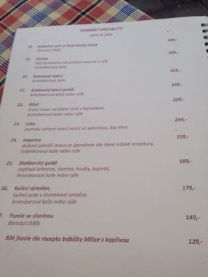Menu photo 4 Jelica Prague, PR Menu photo 4 Jelica Prague, PR
