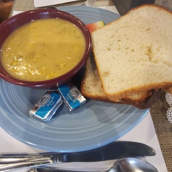 Martha's Tea Room - a bowl of soup and a sandwich - Tea Rooms Near Me - Ocean Springs, Mississippi