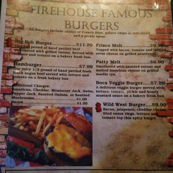 Firehouse Pub - Menu - American Near Me - Roscoe, Illinois