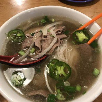 Pho Saigon - Steak pho ( I added the jalapeño ) - Vietnamese Near Me - Catonsville, Maryland