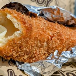 Frank’s Franks Brooklyn Italian Food - Giant mozzarella cheese stick