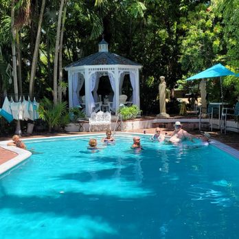 The Gardens Hotel - The pool, gazebo and popular bar (not shown) manned by Dr. Phil Good, mixologist. Try his amazing mojito! - Hotels Near Me - Key West, Florida The Gardens Hotel - The pool, gazebo and popular bar (not shown) manned by Dr. Phil Good, mixologist. Try his amazing mojito! - Hotels Near Me - Key West, Florida