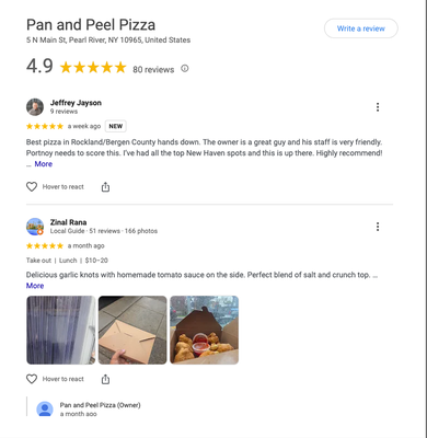 Menu photo 2 Pan and Peel Pizza Pearl River, NY Menu photo 2 Pan and Peel Pizza Pearl River, NY