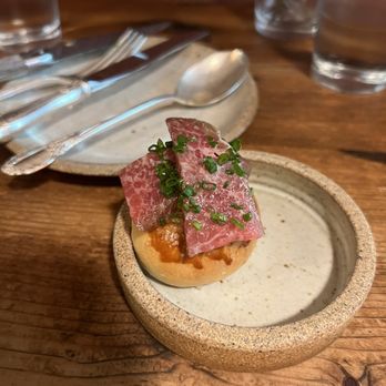 Off Alley - Fatty tuna belly on brioche - Wine Bars Near Me - Seattle, Washington