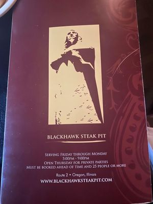 Menu photo 2 Blackhawk Steak Pit Oregon, IL