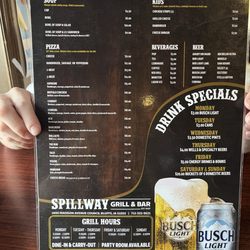 Spillway Grill & Bar - Menu side 2