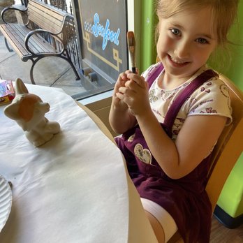 Color Me Mine - My daughter about to paint a cute little Fox, her favorite! $15(plus $10 studio fee per person) - Paint-Your-Own Pottery Near Me - Henderson, Nevada Color Me Mine - My daughter about to paint a cute little Fox, her favorite! $15(plus $10 studio fee per person) - Paint-Your-Own Pottery Near Me - Henderson, Nevada