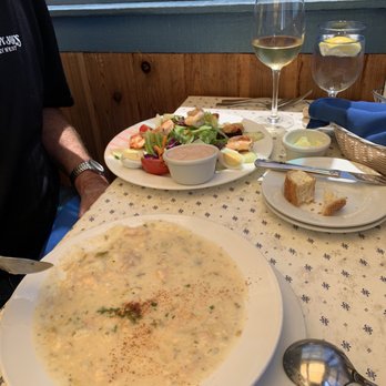 Sandbar & Grill - Homemade Clam chowder & Shrimp louie Salad. Awesome! - Seafood Near Me - Monterey, California Sandbar & Grill - Homemade Clam chowder & Shrimp louie Salad. Awesome! - Seafood Near Me - Monterey, California