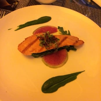Stage Restaurant - Salmon and watermelon radish - New American Near Me - Honolulu, Hawaii Stage Restaurant - Salmon and watermelon radish - New American Near Me - Honolulu, Hawaii