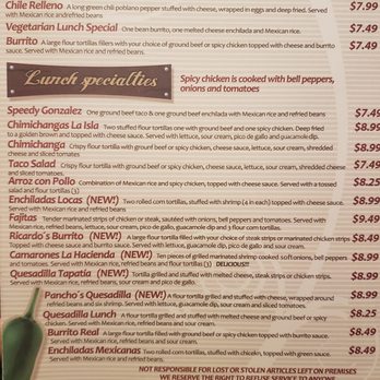 El Camino Real - Huge menu with lots of variety for everyone - Mexican Near Me - Bluffton, Indiana El Camino Real - Huge menu with lots of variety for everyone - Mexican Near Me - Bluffton, Indiana
