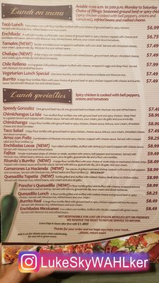 Menu photo 1 El Camino Real Bluffton, IN Menu photo 1 El Camino Real Bluffton, IN